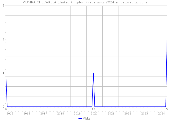 MUNIRA GHEEWALLA (United Kingdom) Page visits 2024 