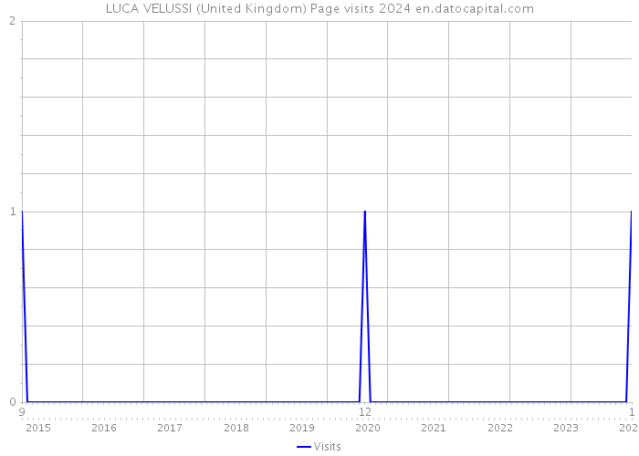 LUCA VELUSSI (United Kingdom) Page visits 2024 