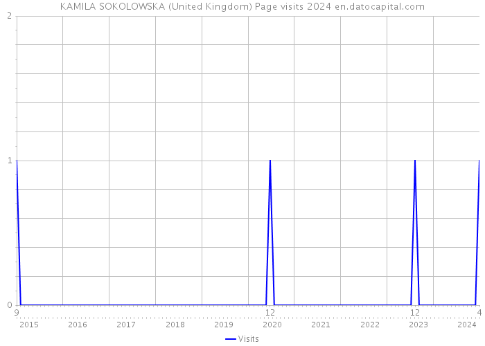 KAMILA SOKOLOWSKA (United Kingdom) Page visits 2024 