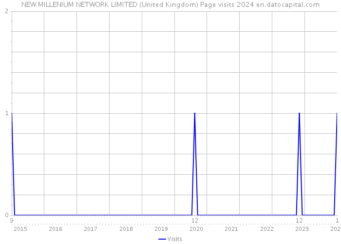 NEW MILLENIUM NETWORK LIMITED (United Kingdom) Page visits 2024 