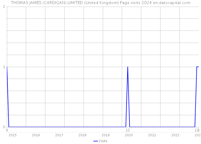 THOMAS JAMES (CARDIGAN) LIMITED (United Kingdom) Page visits 2024 