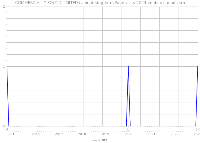 COMMERCIALLY SOUND LIMITED (United Kingdom) Page visits 2024 