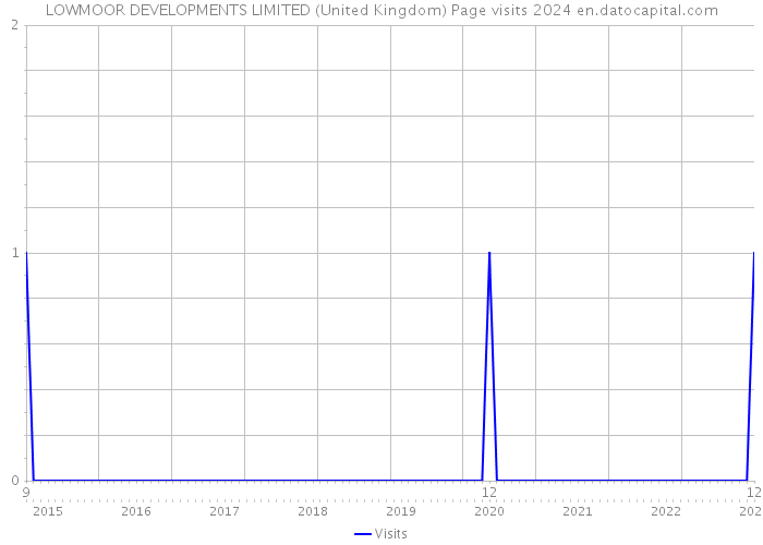 LOWMOOR DEVELOPMENTS LIMITED (United Kingdom) Page visits 2024 