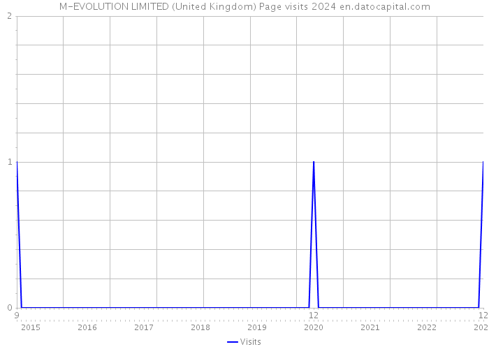 M-EVOLUTION LIMITED (United Kingdom) Page visits 2024 