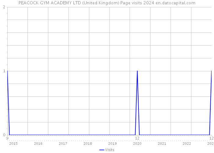 PEACOCK GYM ACADEMY LTD (United Kingdom) Page visits 2024 
