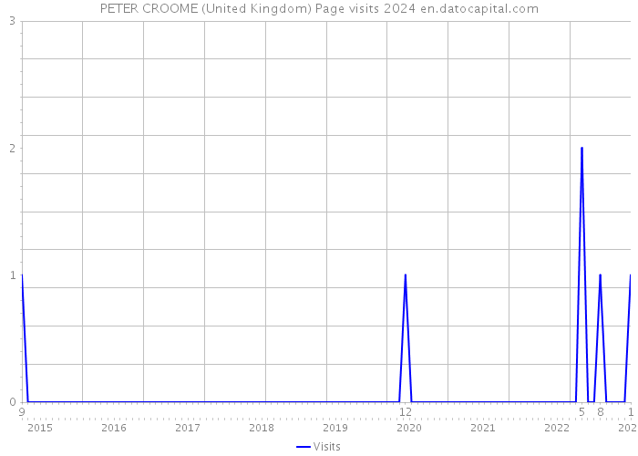 PETER CROOME (United Kingdom) Page visits 2024 