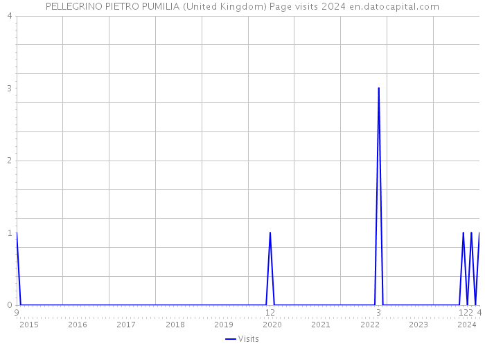 PELLEGRINO PIETRO PUMILIA (United Kingdom) Page visits 2024 