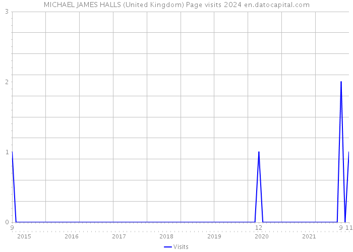 MICHAEL JAMES HALLS (United Kingdom) Page visits 2024 