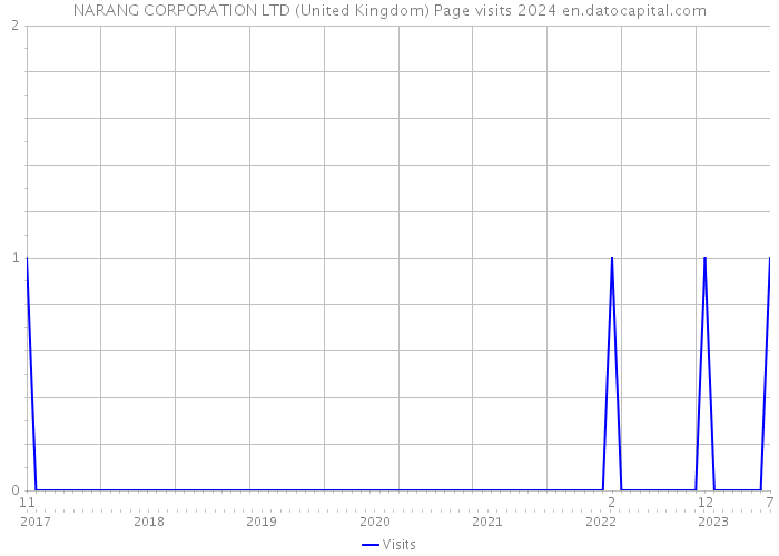 NARANG CORPORATION LTD (United Kingdom) Page visits 2024 