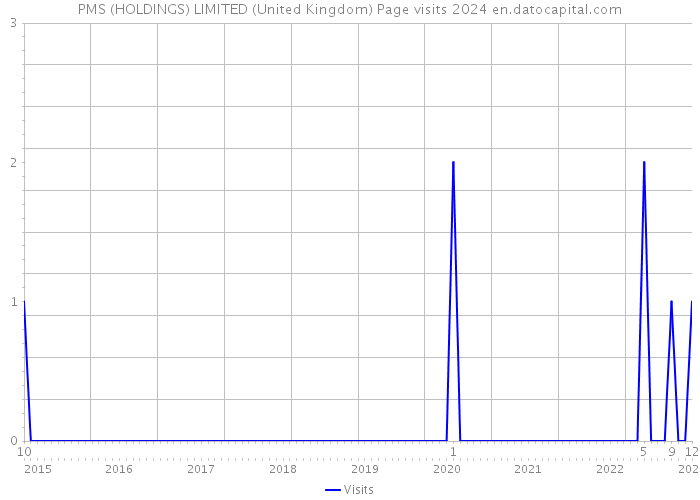 PMS (HOLDINGS) LIMITED (United Kingdom) Page visits 2024 