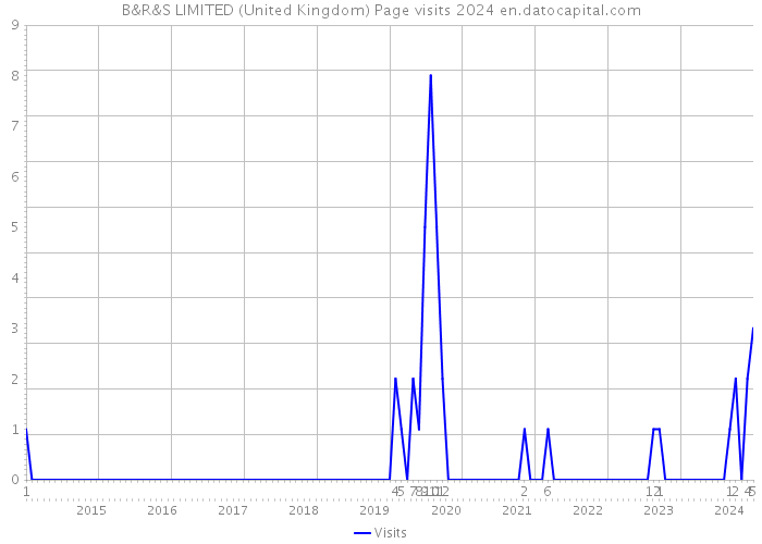 B&R&S LIMITED (United Kingdom) Page visits 2024 