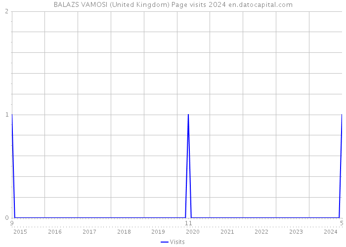 BALAZS VAMOSI (United Kingdom) Page visits 2024 