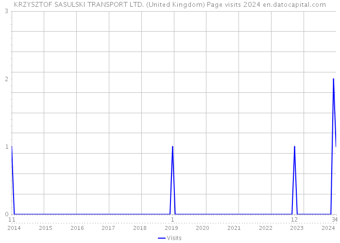KRZYSZTOF SASULSKI TRANSPORT LTD. (United Kingdom) Page visits 2024 