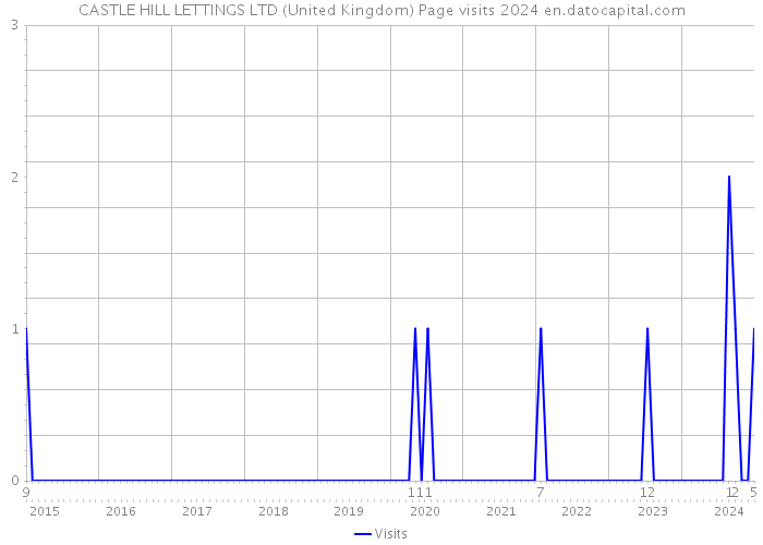 CASTLE HILL LETTINGS LTD (United Kingdom) Page visits 2024 