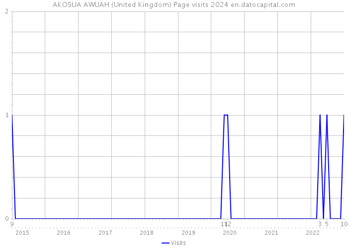 AKOSUA AWUAH (United Kingdom) Page visits 2024 