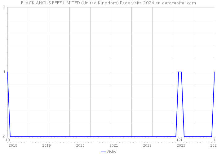 BLACK ANGUS BEEF LIMITED (United Kingdom) Page visits 2024 