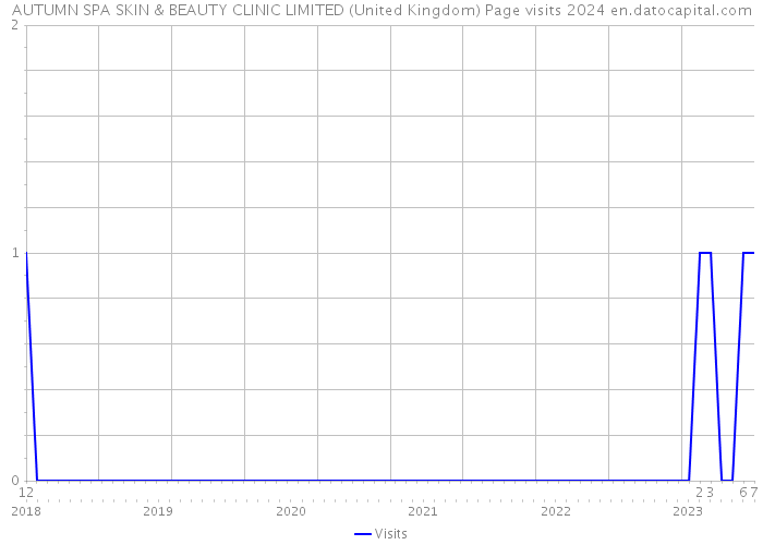 AUTUMN SPA SKIN & BEAUTY CLINIC LIMITED (United Kingdom) Page visits 2024 