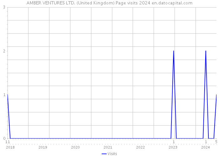 AMBER VENTURES LTD. (United Kingdom) Page visits 2024 