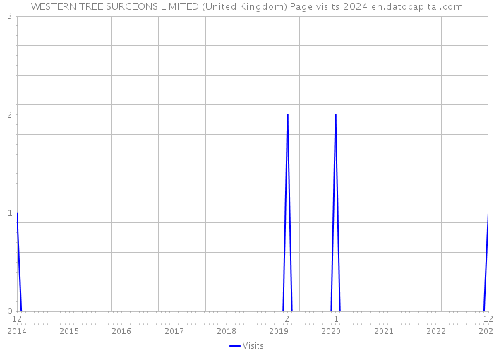 WESTERN TREE SURGEONS LIMITED (United Kingdom) Page visits 2024 