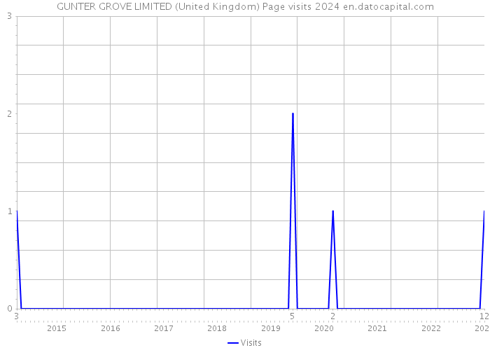 GUNTER GROVE LIMITED (United Kingdom) Page visits 2024 
