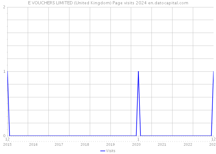 E VOUCHERS LIMITED (United Kingdom) Page visits 2024 