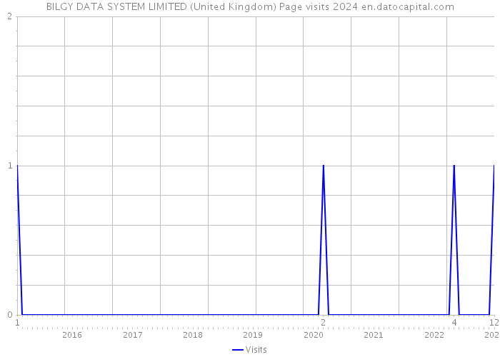 BILGY DATA SYSTEM LIMITED (United Kingdom) Page visits 2024 