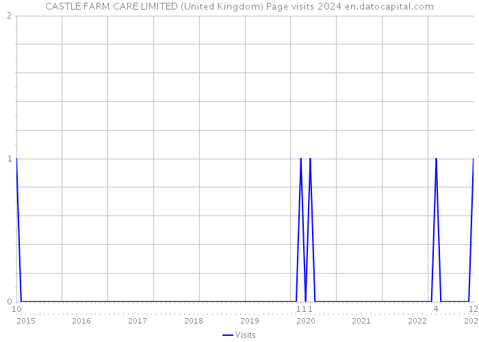 CASTLE FARM CARE LIMITED (United Kingdom) Page visits 2024 