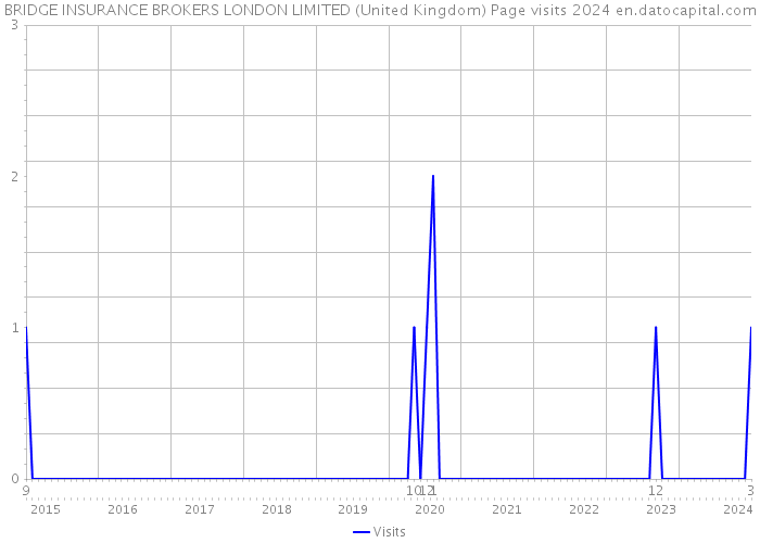 BRIDGE INSURANCE BROKERS LONDON LIMITED (United Kingdom) Page visits 2024 