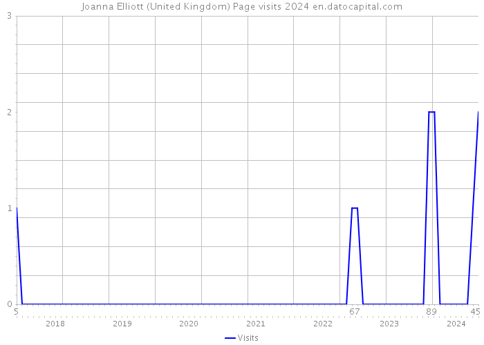 Joanna Elliott (United Kingdom) Page visits 2024 