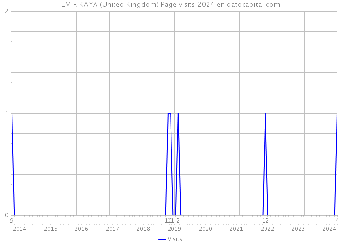 EMIR KAYA (United Kingdom) Page visits 2024 