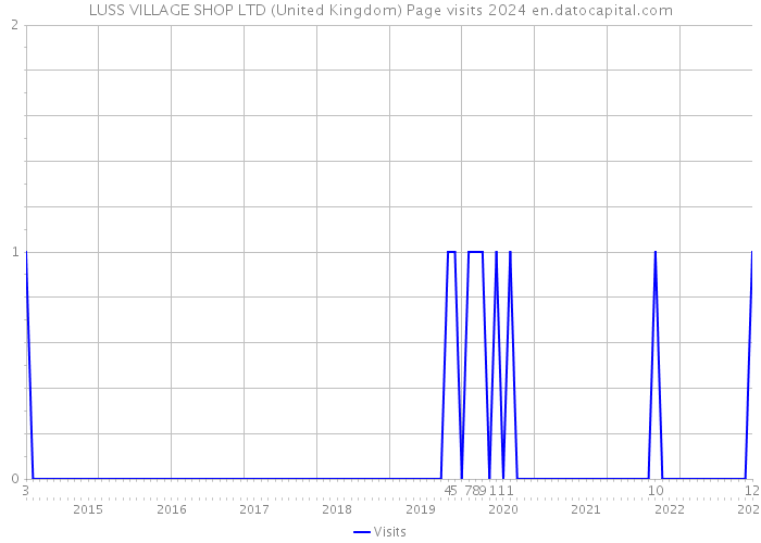 LUSS VILLAGE SHOP LTD (United Kingdom) Page visits 2024 