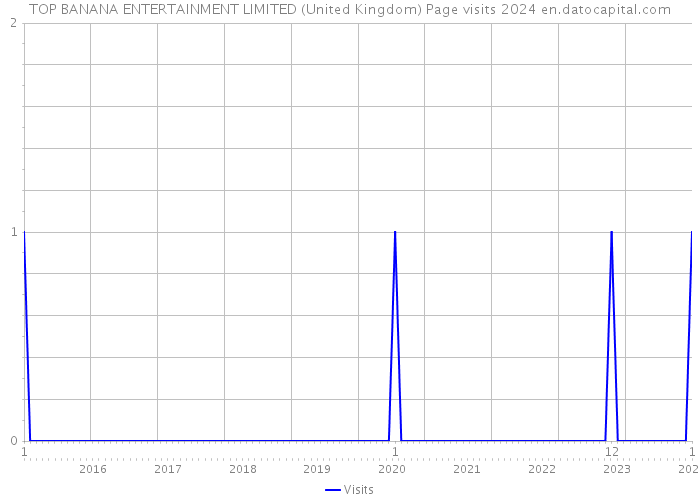 TOP BANANA ENTERTAINMENT LIMITED (United Kingdom) Page visits 2024 