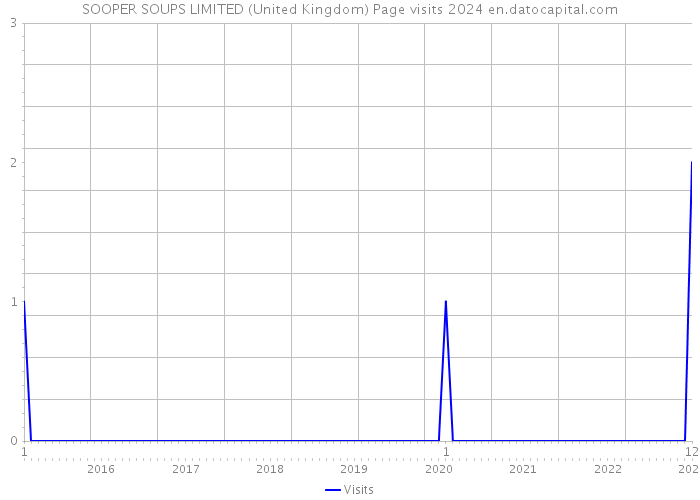 SOOPER SOUPS LIMITED (United Kingdom) Page visits 2024 