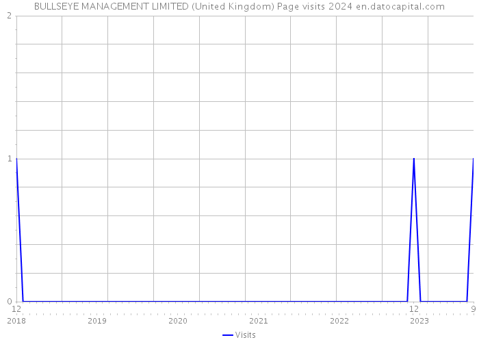 BULLSEYE MANAGEMENT LIMITED (United Kingdom) Page visits 2024 