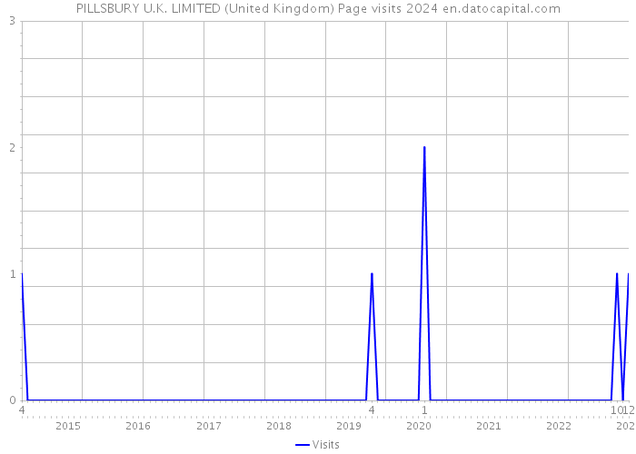 PILLSBURY U.K. LIMITED (United Kingdom) Page visits 2024 