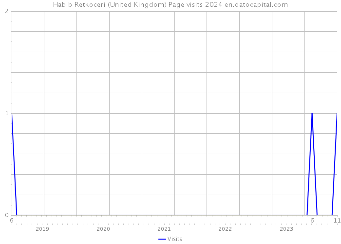 Habib Retkoceri (United Kingdom) Page visits 2024 