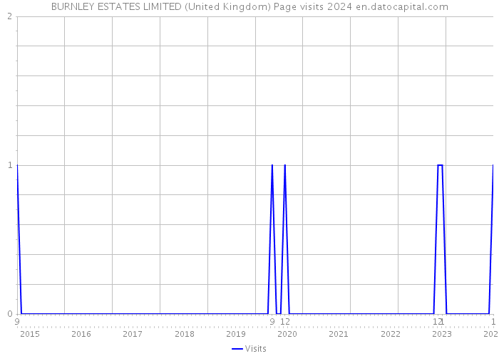 BURNLEY ESTATES LIMITED (United Kingdom) Page visits 2024 