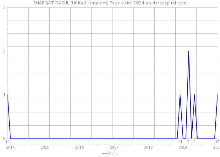 SHAFQAT RASUL (United Kingdom) Page visits 2024 