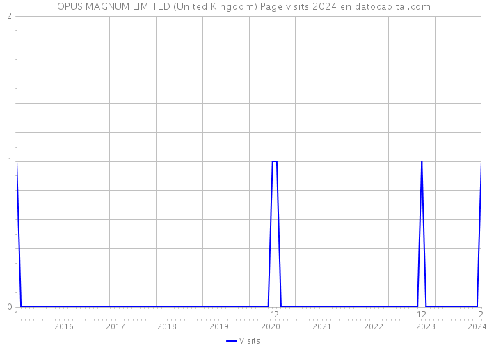OPUS MAGNUM LIMITED (United Kingdom) Page visits 2024 