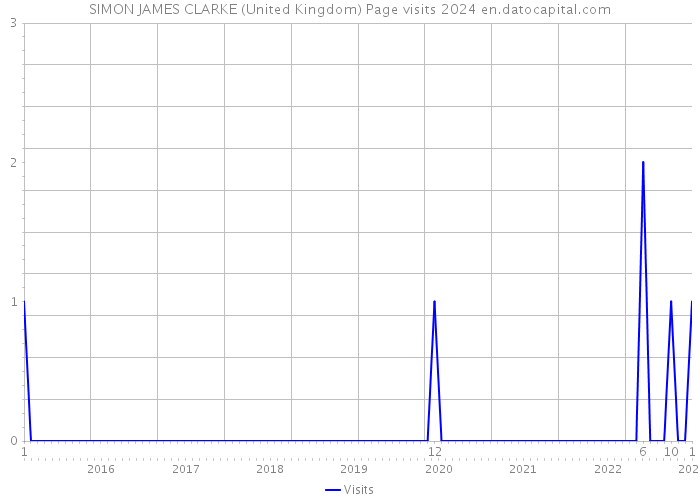 SIMON JAMES CLARKE (United Kingdom) Page visits 2024 