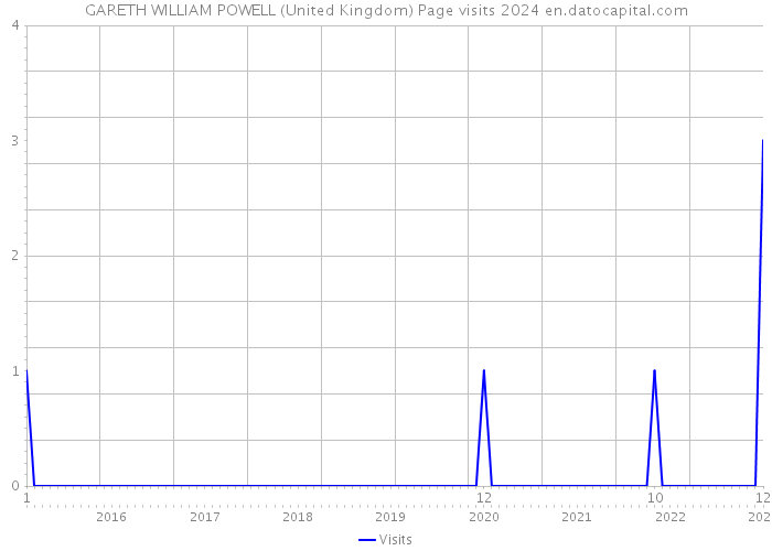 GARETH WILLIAM POWELL (United Kingdom) Page visits 2024 