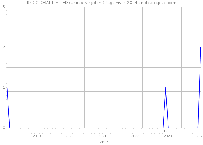 BSD GLOBAL LIMITED (United Kingdom) Page visits 2024 