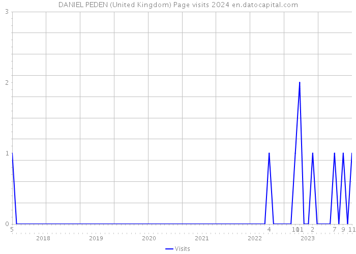 DANIEL PEDEN (United Kingdom) Page visits 2024 