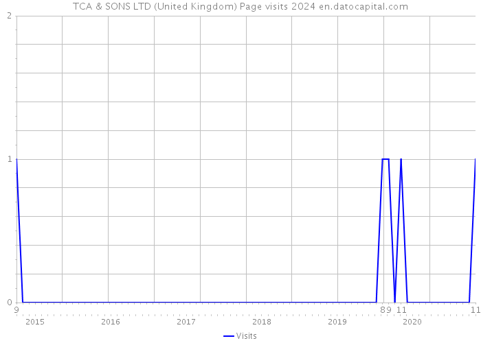 TCA & SONS LTD (United Kingdom) Page visits 2024 