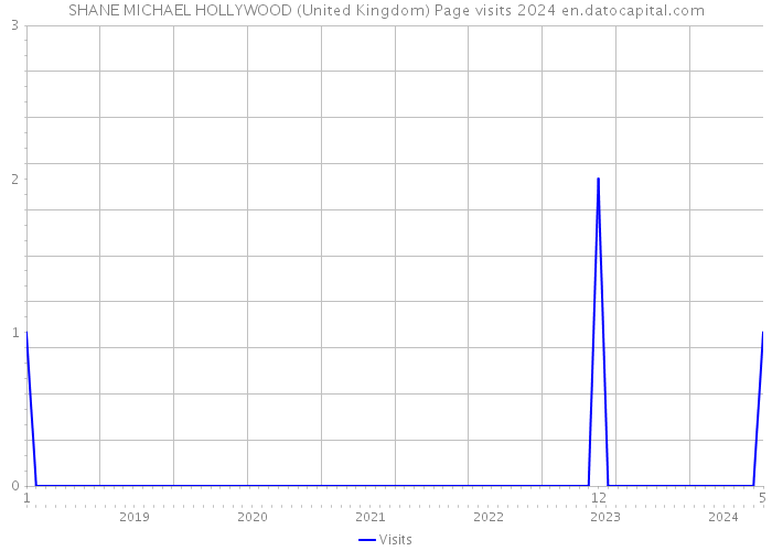 SHANE MICHAEL HOLLYWOOD (United Kingdom) Page visits 2024 