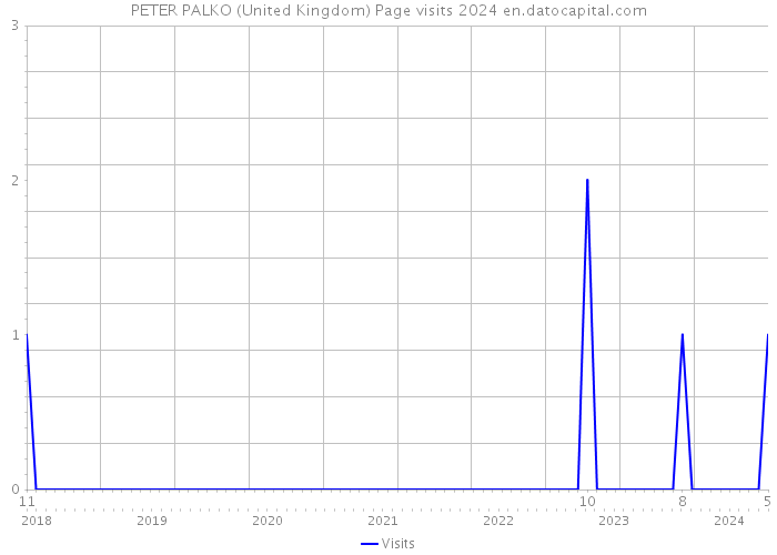PETER PALKO (United Kingdom) Page visits 2024 