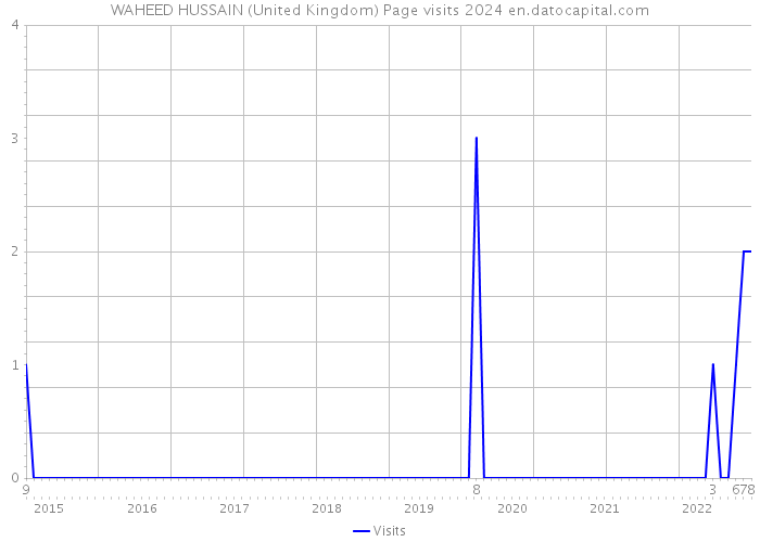WAHEED HUSSAIN (United Kingdom) Page visits 2024 