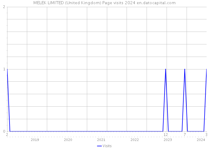 MELEK LIMITED (United Kingdom) Page visits 2024 