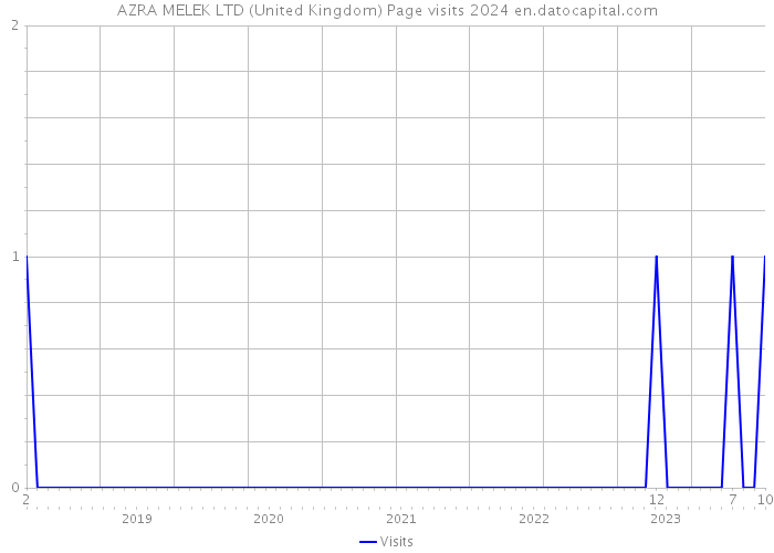 AZRA MELEK LTD (United Kingdom) Page visits 2024 