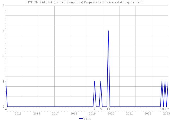 HYDON KALUBA (United Kingdom) Page visits 2024 